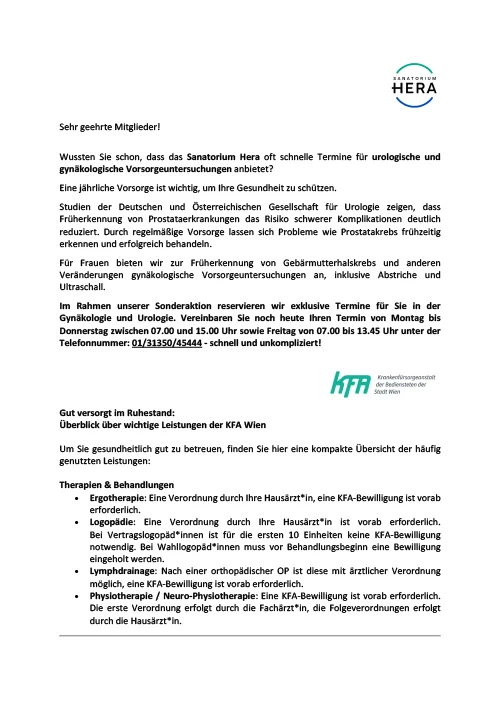 Kooperation Hera KFA